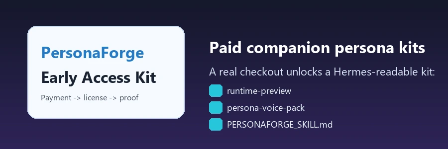Hermes PersonaForge AI companion persona kit